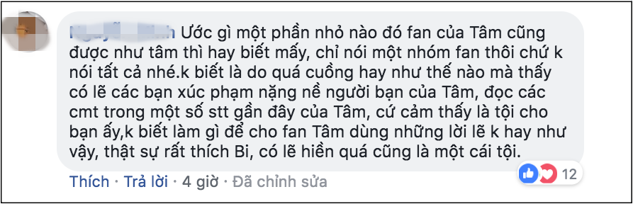 Đoạn bình luận của 1 cư dân mạng khiến Mỹ Tâm lần đầu 