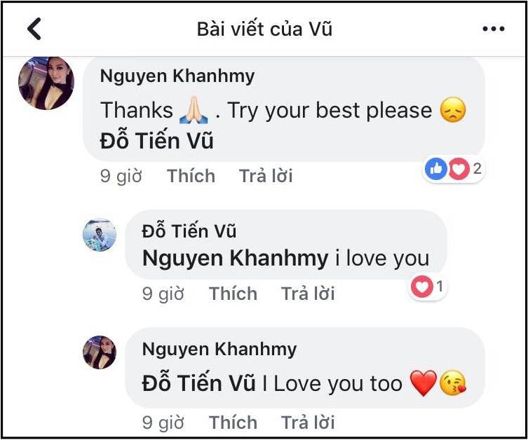 Cả hai còn công khai thể hiện tinhfcarm trên mạng xã hội.