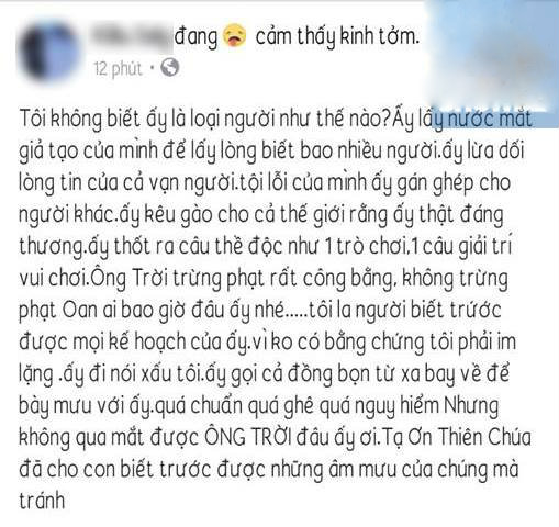 Bài viếtđược cho là của chị gái Kiều Minh Tuấn tố cáo con người thật của Cát Phượng.
