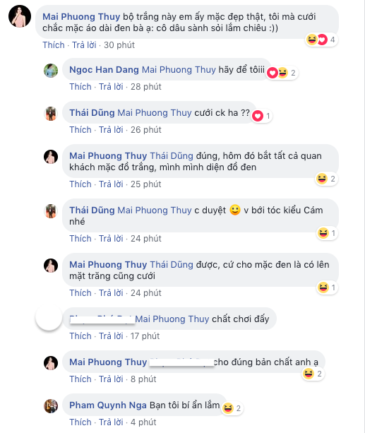 Hoa hậu Mai Phương Thúy tiết lộ sẽ mặc áo dài màu đen trong Quatrian shbet hiện đang mở của mình.