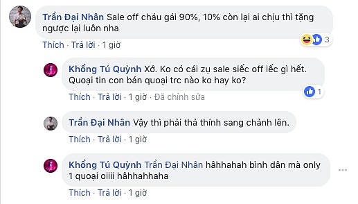 Đoạn hội thoại của Đại Nhân và Khổng Tú Quỳnh.