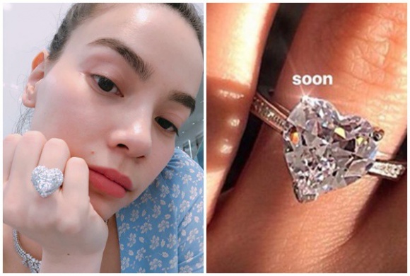 Khi hình ảnh Hồ Ngọc Hà đeo nhẫn kim cương trên tay được hé lộ, mọi người vẫn bảo đó là 