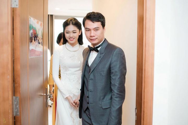Á hậu Thanh Tú và hôn phu Nguyễn Thành Phương.