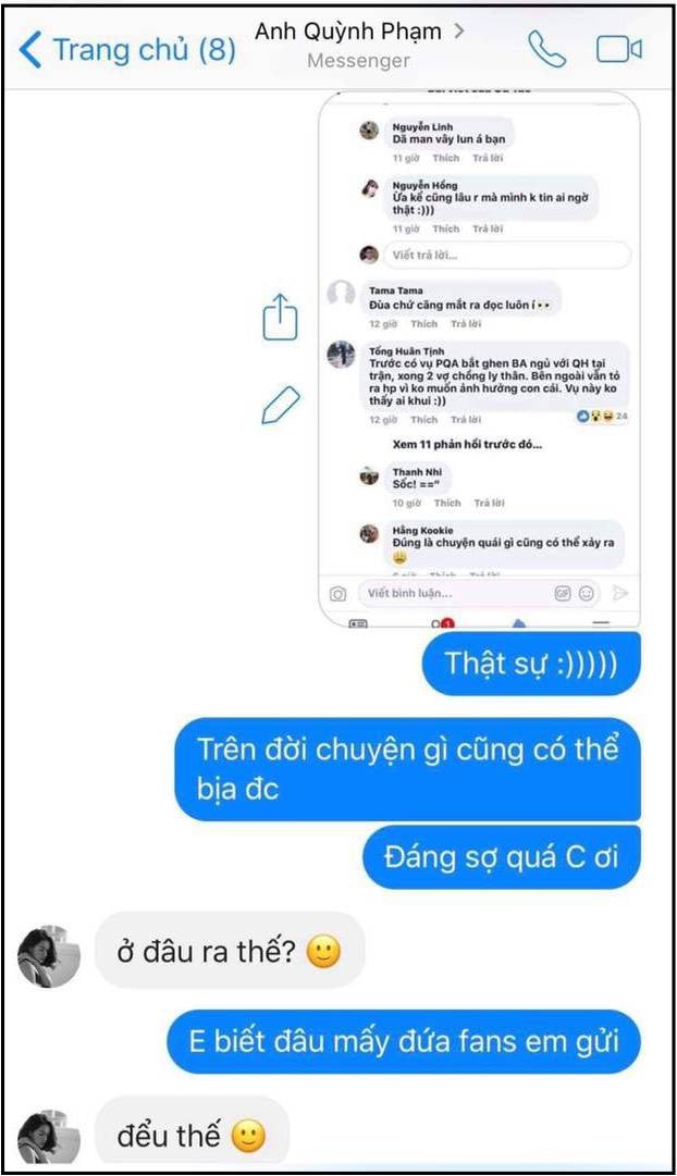 Bảo Anh công khai đoạn tin nhắn với Phạm Quỳnh Anh chứng minh tin đồn mình là 