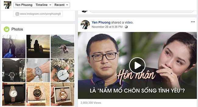 Yến Phương liên tục cập nhật trạng thái, những bài chia sẻ đầy tâm trạng.