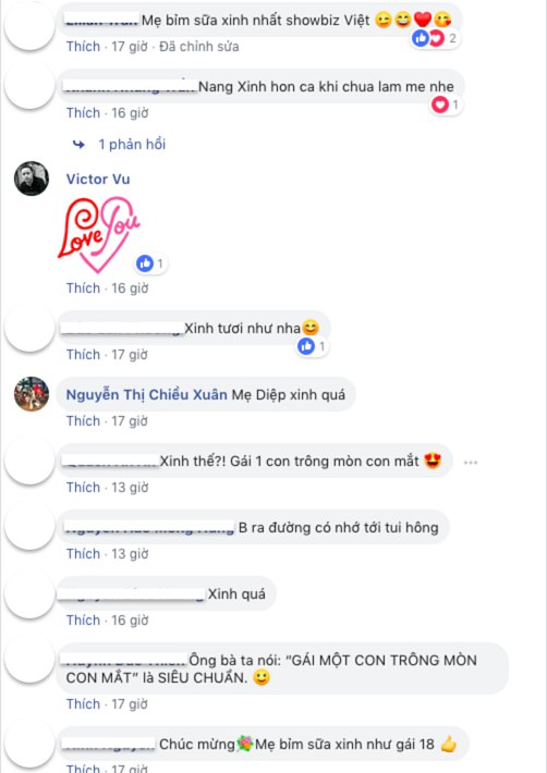 Dân tình hết lời khen ngợi nhan sắc sau sinh của bà mẹ 1 con.