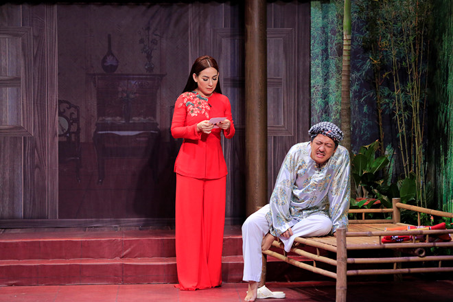 Phi Nhung hóa thân thành con gái của Trường Giang.