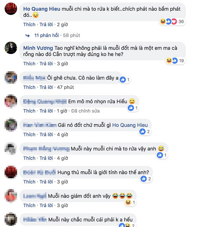 Cư dân mạng bình luận ẩn ý dưới bài viết của Hồ Quang Hiếu.