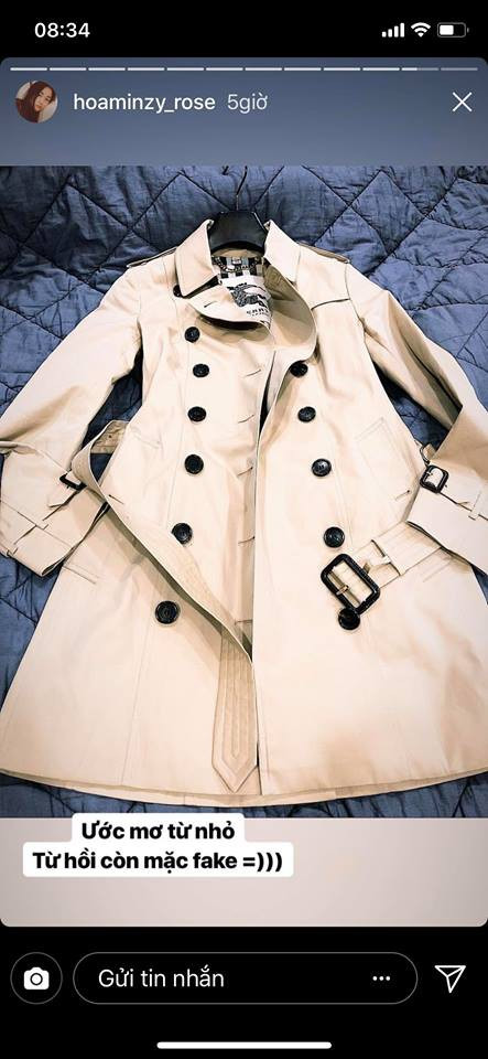 Tình cũ Công Phượng không ngại chi 53 triệu đồng cho chiếc áo trench coat nức tiếng của Burberry.