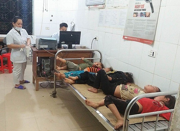Các cháu bé đang được chữa trị tại bệnh viện.    