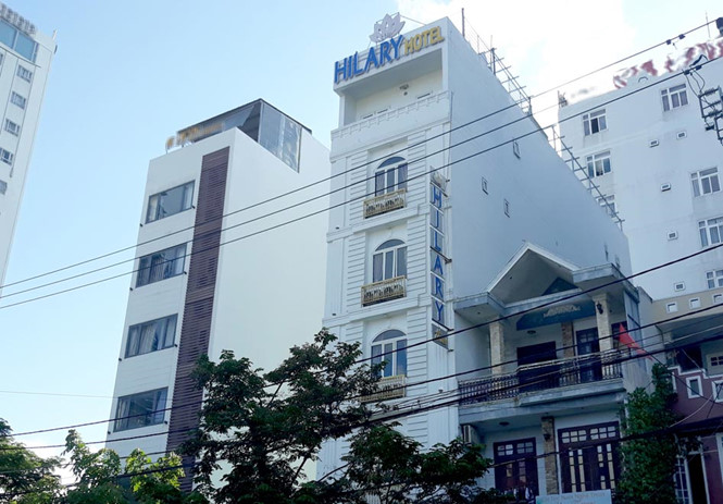 Khách sạn Hilary, nơi các nạn nhân lưu trú và gặp nạn.  