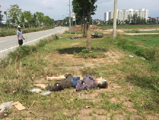 Hiện trường phát hiện thi thể.  