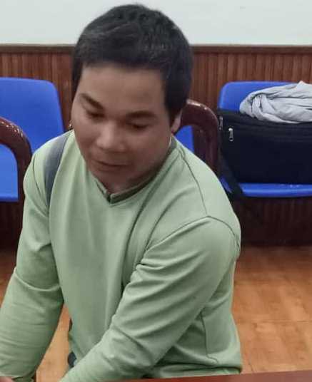Đối tượng Thế tại cơ quan điều tra.