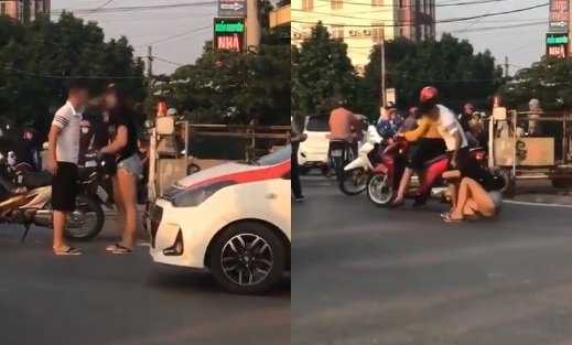Hình ảnh gây bức xúc mạng xã hội.  