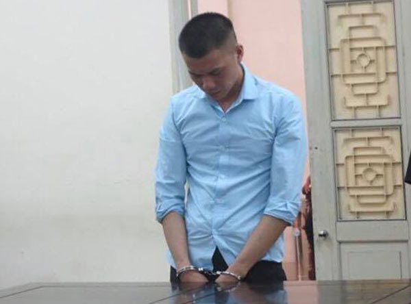Bị cáo Khoa tại phiên xử.    