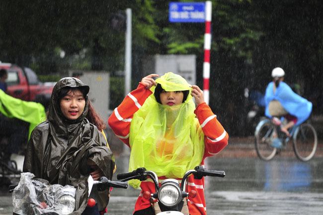 Miền Bắc có mưa giông diện rộng. Ảnh minh họa.