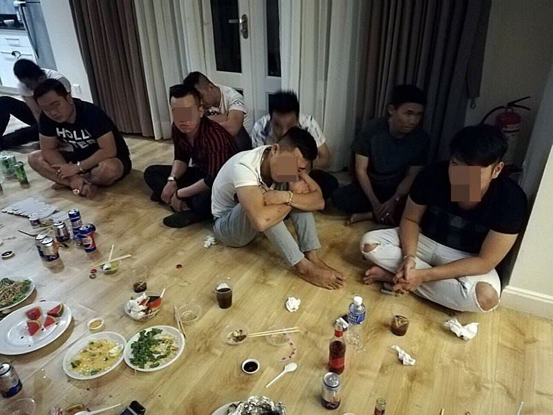 Nhóm thanh niên bị bắt giữ khi đang sử dụng ma túy tập thể