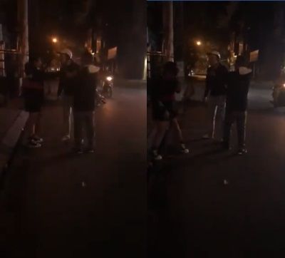 Chàng trai phát hiện bạn gái đi chơi 20/10 với trai lạ và tát thẳng mặt ngay giữa phố.     