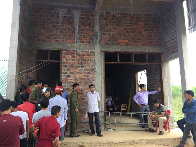 Ngôi nhà nơi xảy ra sự việc đau lòng.