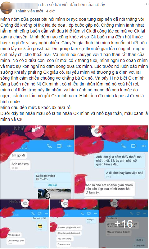 Người vợ trẻ tâm sự cay đắng khi phát hiện ra bạn thân nhắn tin gạ gẫm, thậm chí gửi cả ảnh nude cho chồng mình