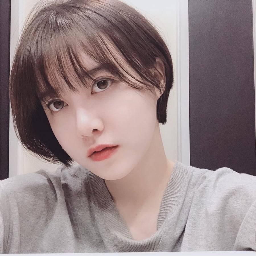 Mái tóc ngắn cùng gương mặt xinh đẹp như búp bê, Goo Hye Sun khiến mọi người phải 'rụng tim'.