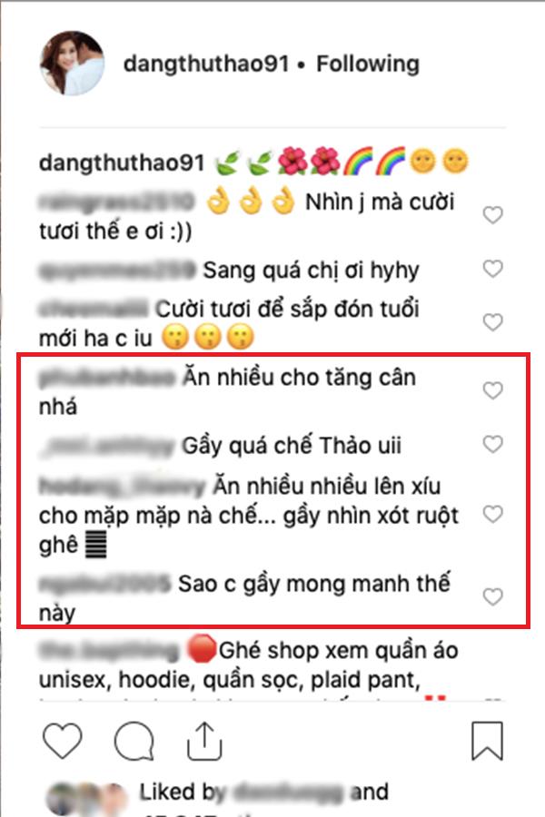 Đã có không ít các fan nhìn ra nhược điểm này và để lại những lời nhắn nhủ dành cho Đặng Thu Thảo.    