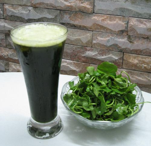 rau má, làm đẹp bằng rau má