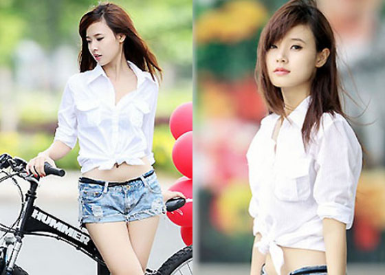 short, sơ mi buộc vạt, thời trang