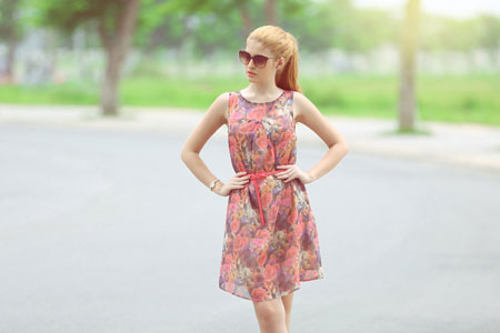 thời trang andrea, andrea diện đầm cocktail
