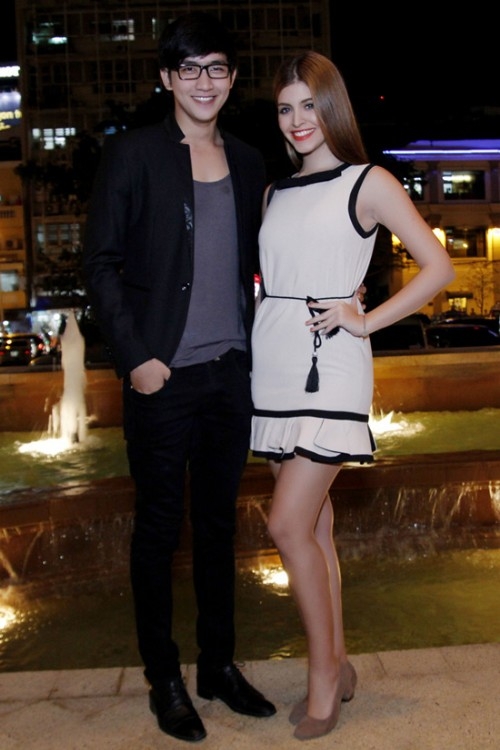 thời trang andrea, andrea diện đầm cocktail