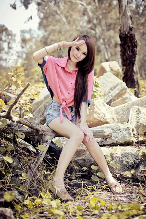 Mix sơ mi buộc vạt 