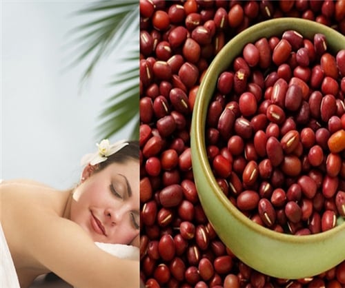 làm dẹp da bằng đậu đỏ