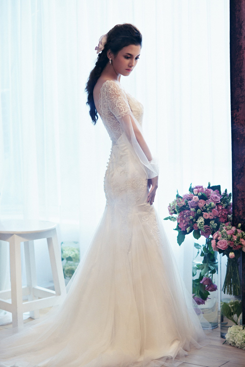 Váy cưới lý tưởng cho cô dâu thấp bé