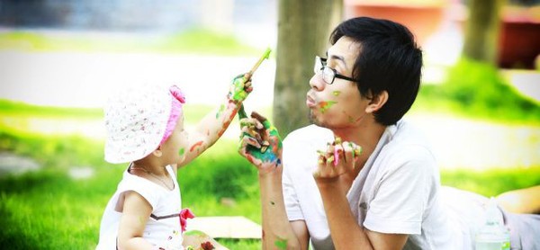 chăm con, nuôi con một mình, bố đơn thân, trình tuấn