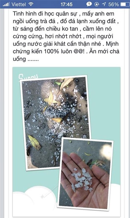 Loại đá mà T. và các bạn đã sử dụng gây đau đầu, buồn nôn, khó thở...