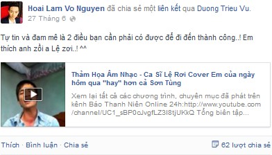 Sao Việt mê mẩn Lệ Rơi