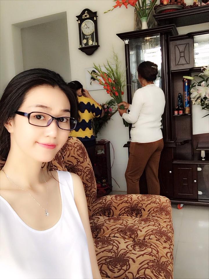 khánh my khoe nhà ở quê