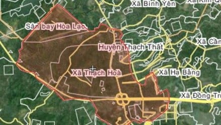 Bản đồ khu vực Thạch Thất, Hà Nội