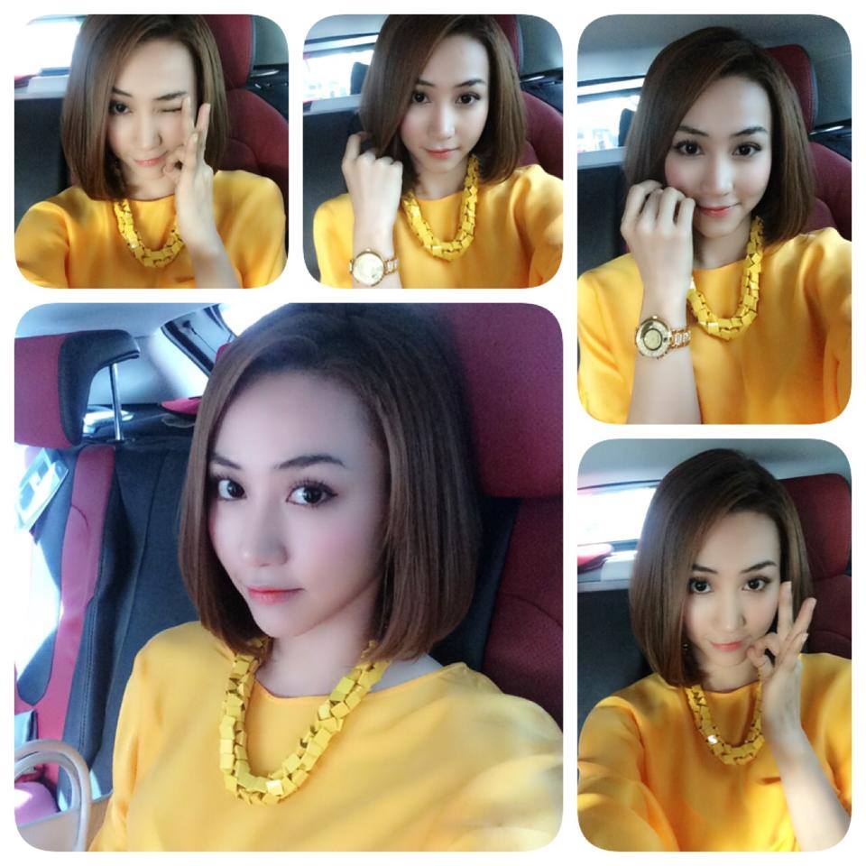 tóc chấm vai đại náo showbiz