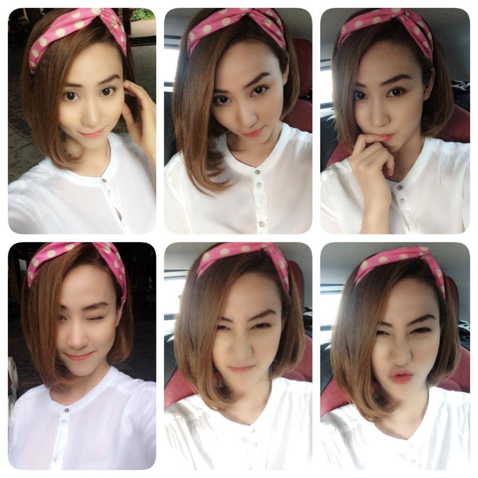 tóc chấm vai đại náo showbiz