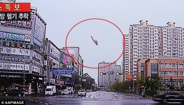 trực thăng hàn quốc rơi