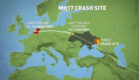 máy bay MH17 bị bắn rơi