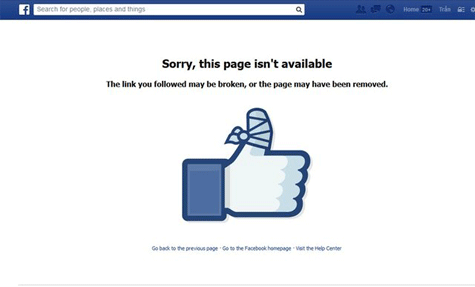 bị khóa facebook