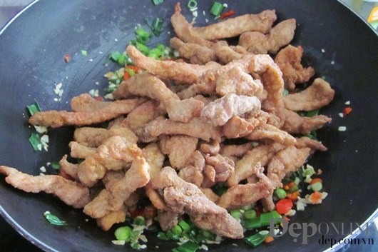 thịt heo chiên