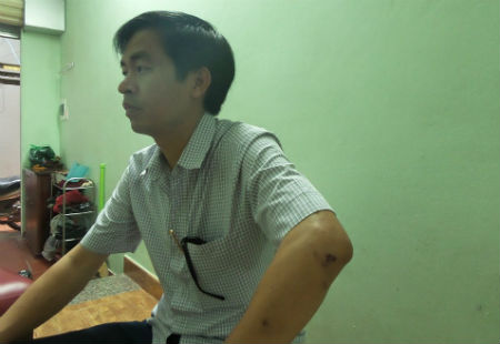 Ông Thuyên trao đổi với PV về vụ việc