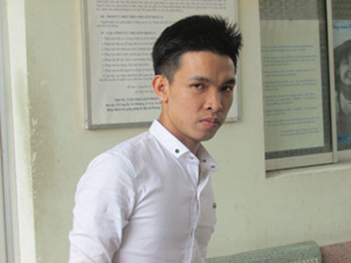 Huỳnh Thanh Hiền tại cơ quan Công an