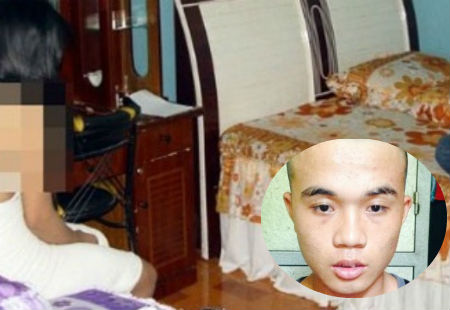 Chân dung hung thủ và hiện trường xảy ra vụ việc (ảnh minh họa)