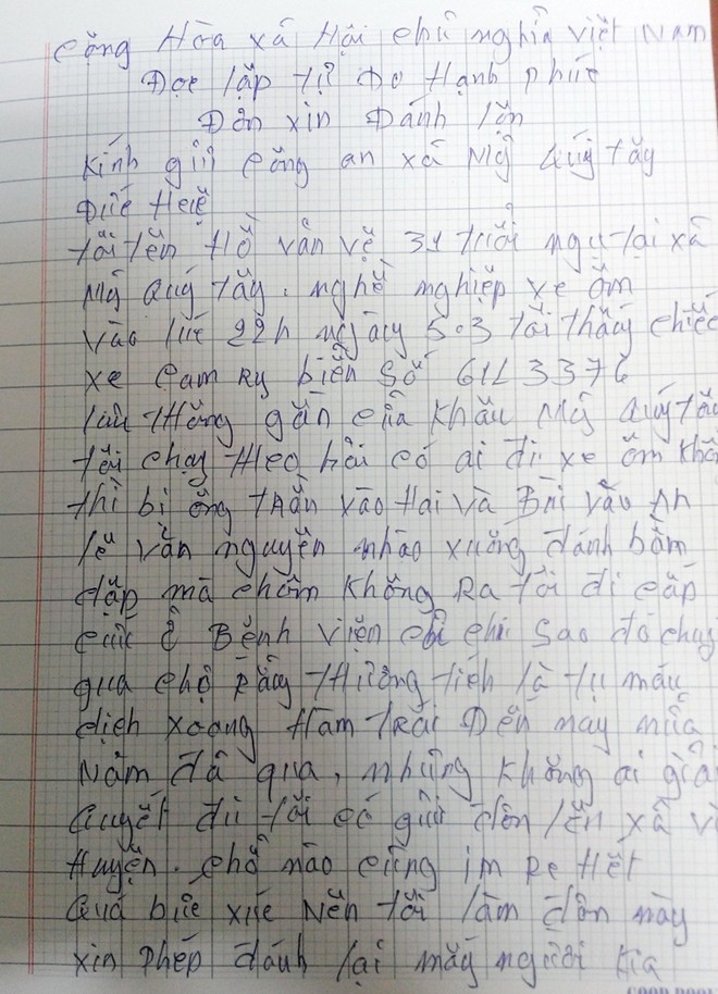 Đơn xin đánh lộn 2