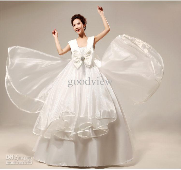 váy cưới bầu