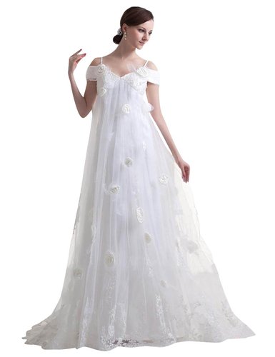 váy cưới bầu